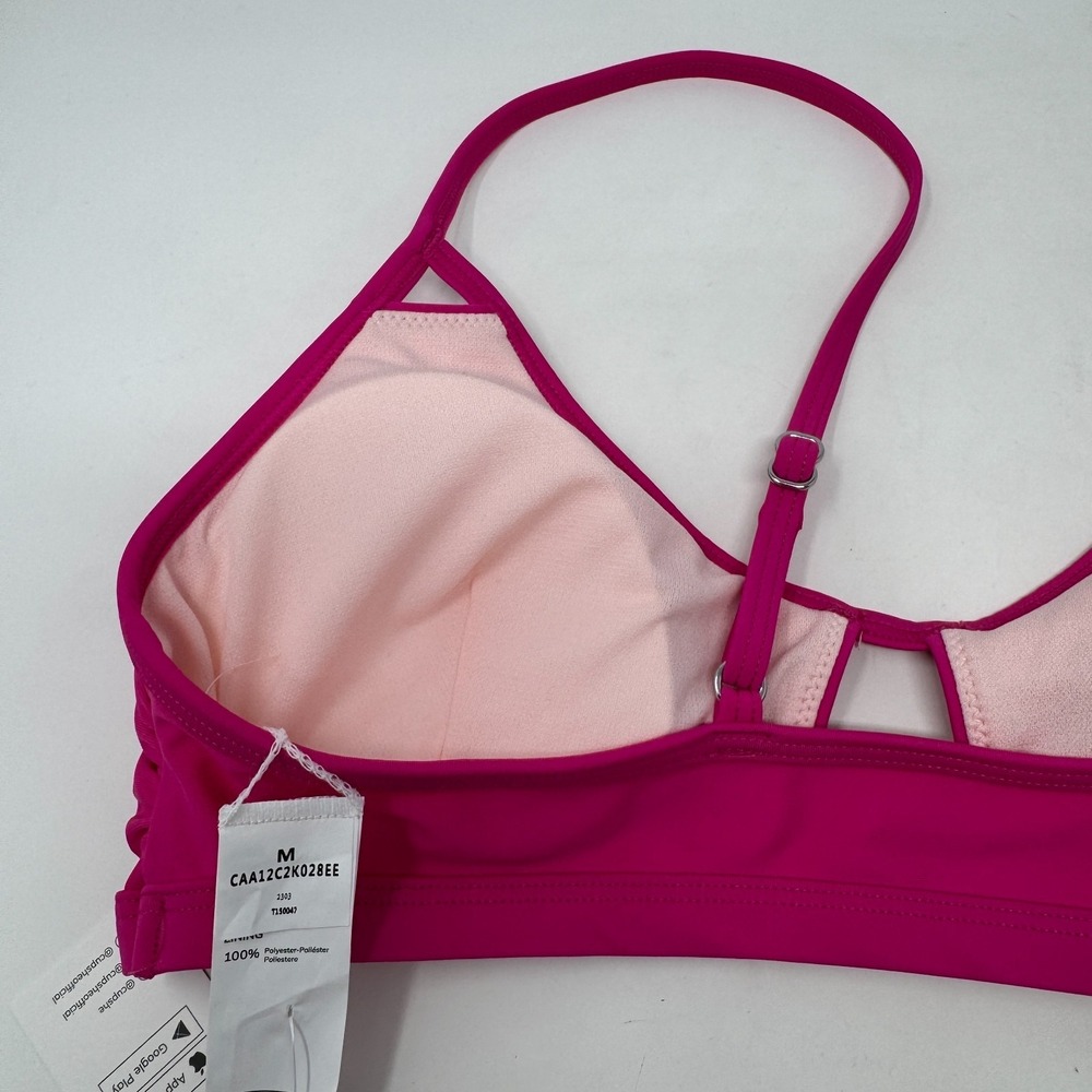 NWT Cupshe Bikini Top Swimsuit Beach Swim Pink Women's Size Medium - Picture 6 of 9